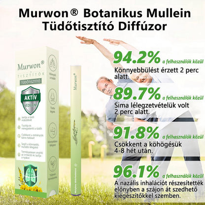 🇭🇺 Hivatalos Webáruház✅𝑴𝒖𝒓𝒘𝒐𝒏® Gyógynövényes Légzéskönnyítő Inhalátor 🌿 (Természetes támogatás a tiszta légutakért és a friss torokért)1💝