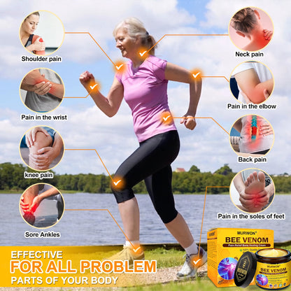 30% Discount🎁🎁|𝐌𝐔𝐑𝐖𝐎𝐍® Bee Venom Pain-Relief Bone Healing Cream ✨✨✨(Specially for older adults)