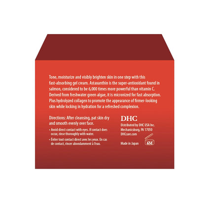 DHC Astaxanthin Collagen All-in-One Gel, Brightening Daytime Facial Moisturizer, Lightweight, Toning, Hydrating, Absorbs Quickly, Collagen, Fragrance and Colorant free, Ideal for all Skin Types